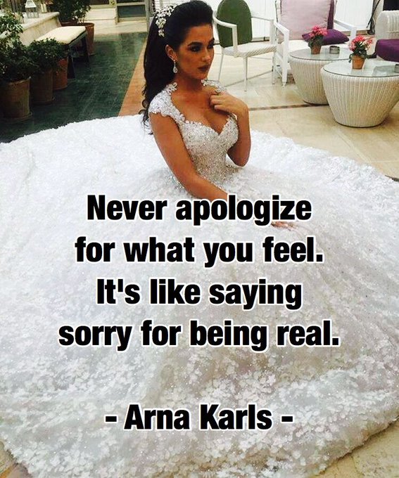 Never apologize for what you feel. It's like saying sorry for being real. https://t.co/IEHJULaaYM<a href="/tag/mytwitteranniversary"class="tags"><span>#mytwitteranniversary</span></a>