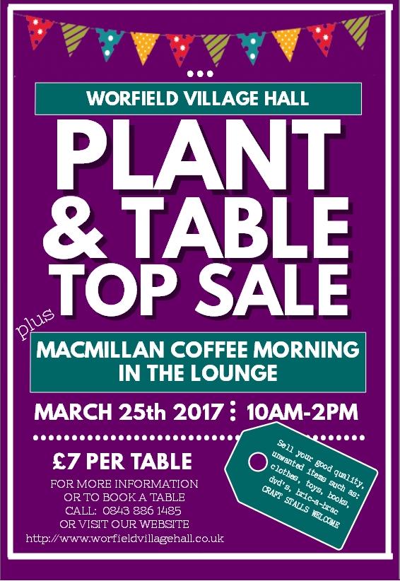 Worfield_Hall's tweet photo. @bridgnorthhour1 @BridgnorthInfo PLANT &amp; TABLE TOP SALE @Worfield_Hall 25th MARCH 10 am - 2 pm + @macmillancoffee MACMILLAN COFFEE MORNING https://t.co/5Na7gbcjic