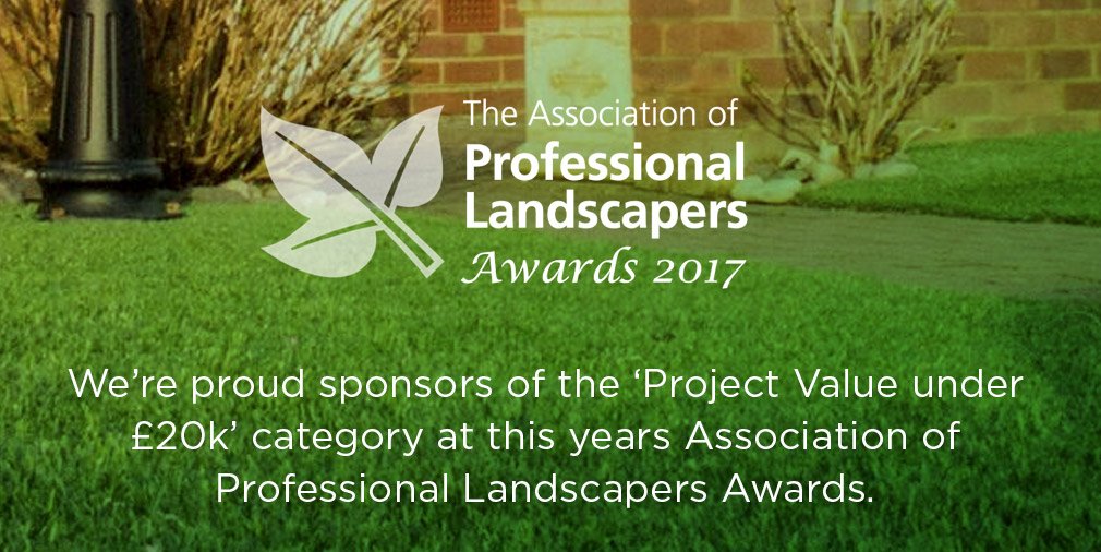 Trulawn_grass's tweet photo. We are very proud to be sponsoring a category at this year’s APL Awards. 🏆 🏆 🏆 #Landscaping #GardenDesign #APLAwards2017 #GoodLuck https://t.co/dLFOcbzeBn