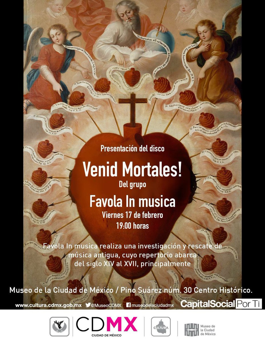 Favolain_Musica's tweet photo. Este viernes música barroca en el museo  @CulturaCDMX @DamianAlcazar @FundacioCIMA @EVerastegui @musica_antigua  @tempusclasico @MixupTeam https://t.co/BzNsZ25qcH