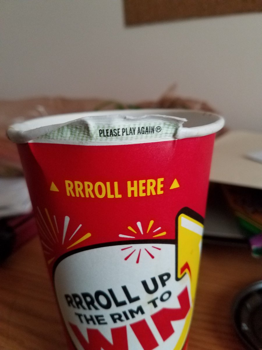 Ktruong10's tweet image. I have a love/hate relationship with @TimHortonsUS. Can't live without their coffee but I'm 0-11 with roll up the rim. #mylifeinanutshell