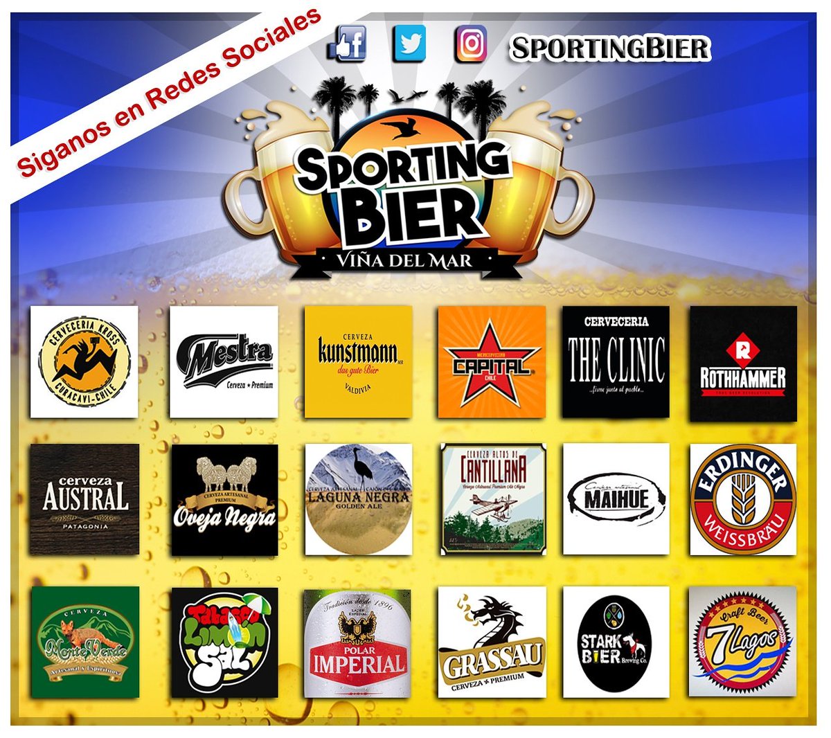 SportingBier's tweet image. JUNTEN SED AMIGOS,QUE CHELA HAY ✌😎🍺 !!
Preventas SÓLO hasta este viernes 17 de febrero 😉 
Asegure su entrada con nuestros vendedores