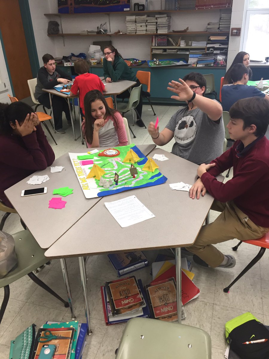 Section 1 having fun with Lewis and Clark board games (some of them are camera shy)