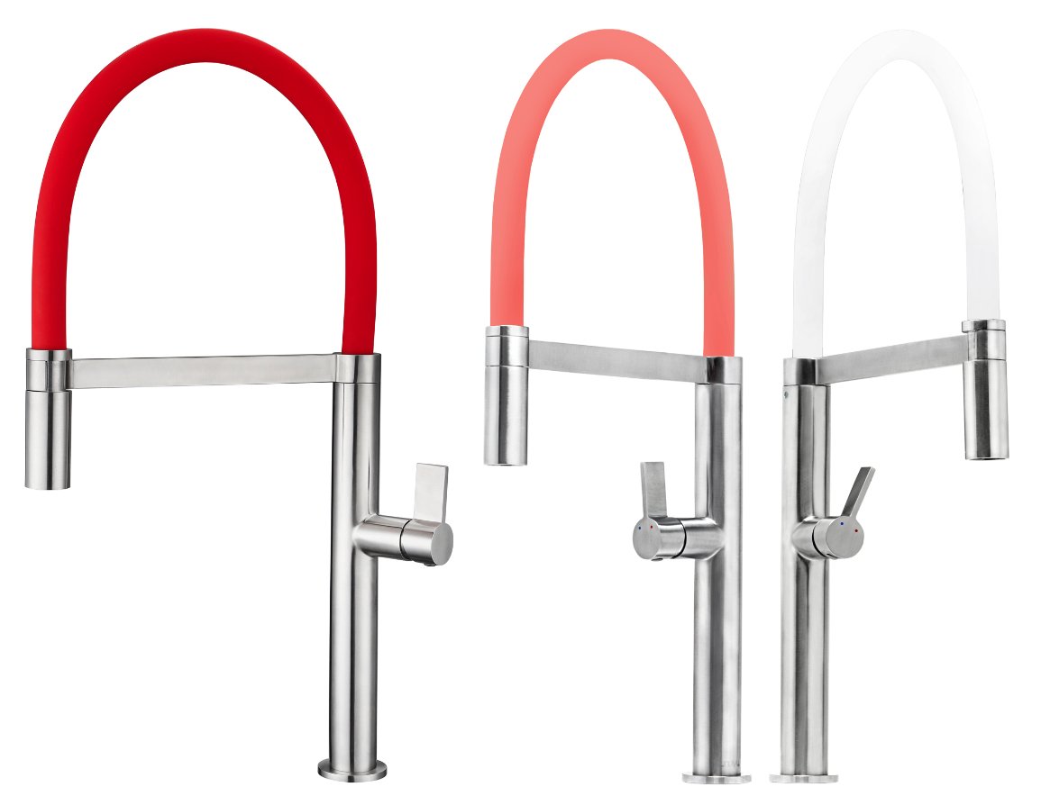 one faucet, three looks? yes—the secret is silicone: tinyurl.com/hmdo9yy @ruvatisinks