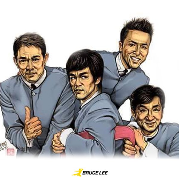 Jackie Chan Bruce Lee Jet Li