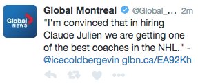 Marc Bergevin tweet media