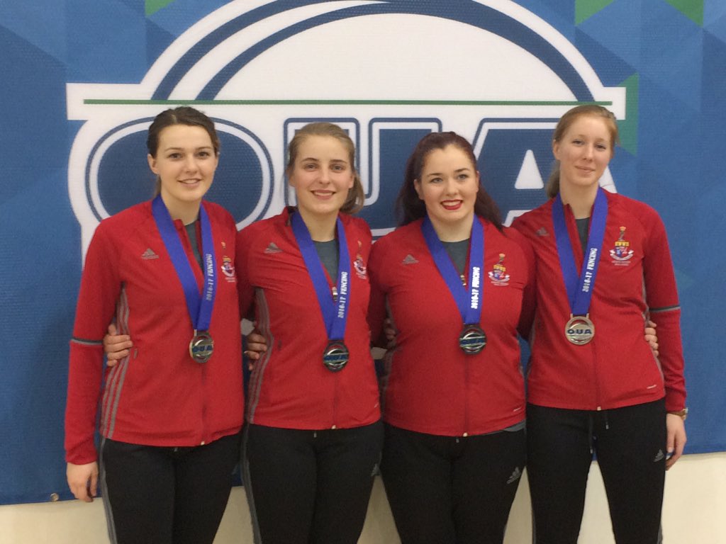 davidhowes27's tweet photo. So proud of our team for finishing second overall in the OUA &amp; Patricia Howes, #coachoftheyear for the third time! #rmcfencing https://t.co/cBaJphF3fn