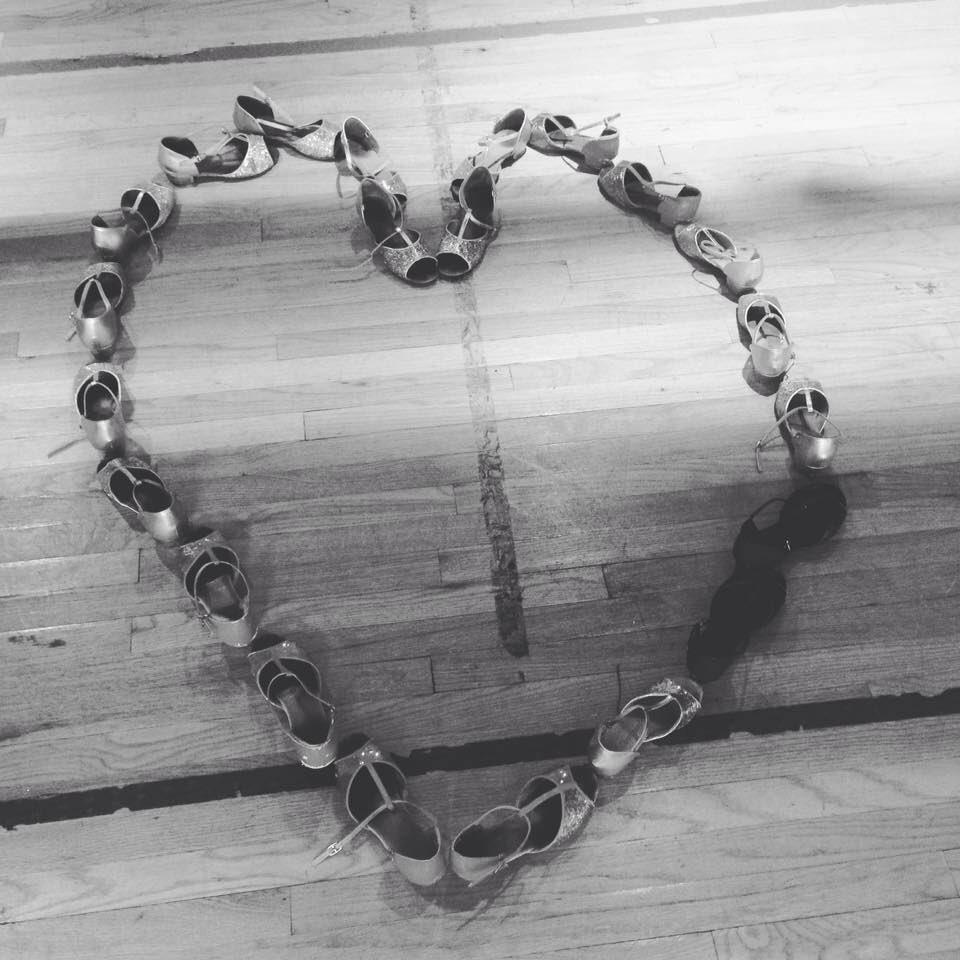 Proud to be performing for the American Heart Association today. #ballroomone #pinkflamingos #GoRedForWomen #GoRedWearRed #gored