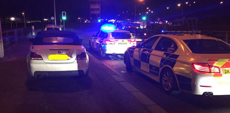 Stolen car stopped in Winwick. Stolen in Liverpool. One male arrested. Owner will be 😀 #TPAC #drugdrive #teamwork