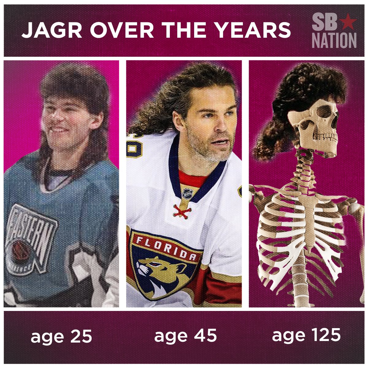 Jaromir Jagr may age, but his hair is timeless. Happy 45th Birthday! 