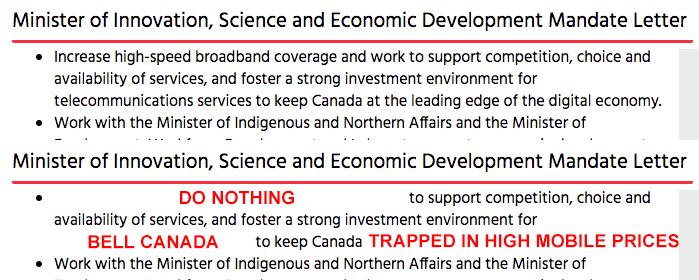 jdtabish's tweet image. .@MinisterISED: In light of your decision to approve the #BellMTS merger, I have revised your mandate letter for you #cdnpoli