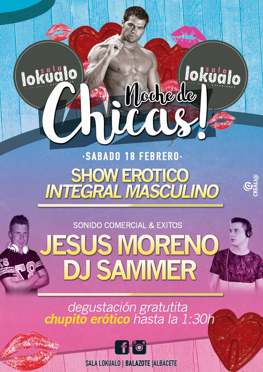 El próximo sábado 18 @SAMMER_86 <a href="/Dj_JesusMoreno/">Jesus Moreno</a> le darán ritmo a la "noche de chicas",show erótico integral masculino/chupiteria sexy!!
