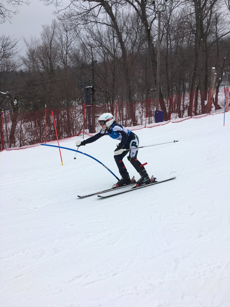 PingreeSki's tweet photo. Captain Alexis destroying the slalom course! #NEPSACS https://t.co/7zWb0yOU9I