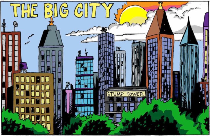 TheSpookedHorse's tweet photo. Ah, The Big City! A beautiful day for a race! Featuring #karateTortoise! #webseries #webcomic #indiefilm #themiseducationofdustbunny https://t.co/tTqZoqTM2s