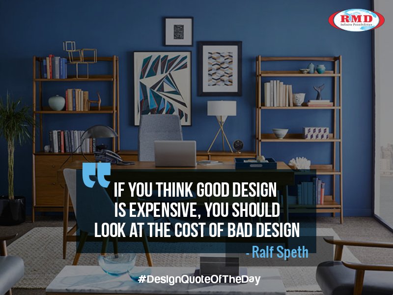 RMDBoards's tweet photo. #DesignQuoteOfTheDay by Ralf Speth 
#DesignQuote #quoteoftheday #RMD #IAMRMD #interiordesign #HomeDecor #design #homedesign #construction https://t.co/8ZVFrwINSU