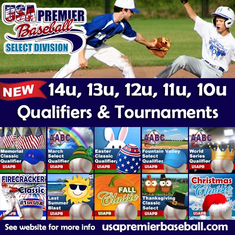 NEW Qualifiers &amp; Tournaments for 14u, 13u, 12u, 11u, 10u SELECT DIVISION - Welcome Randy Vanderhook Commissioner rchm.co/m/asheh