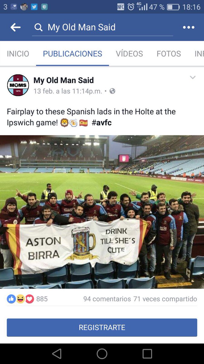 AstonBirraCF's tweet photo. Facebook today
#socialmedia #BirraRules #Yeah #BackSoon https://t.co/4fBnyfG3jp