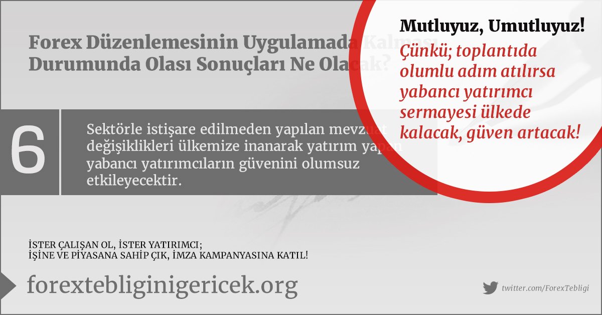 Sn.@nurettincanikli Mutluyuz, umutluyuz. Çünkü; toplantıda olumlu adım atılırsa yabancı yatırımcı sermayesi ülkede kalacak, güven artacak!