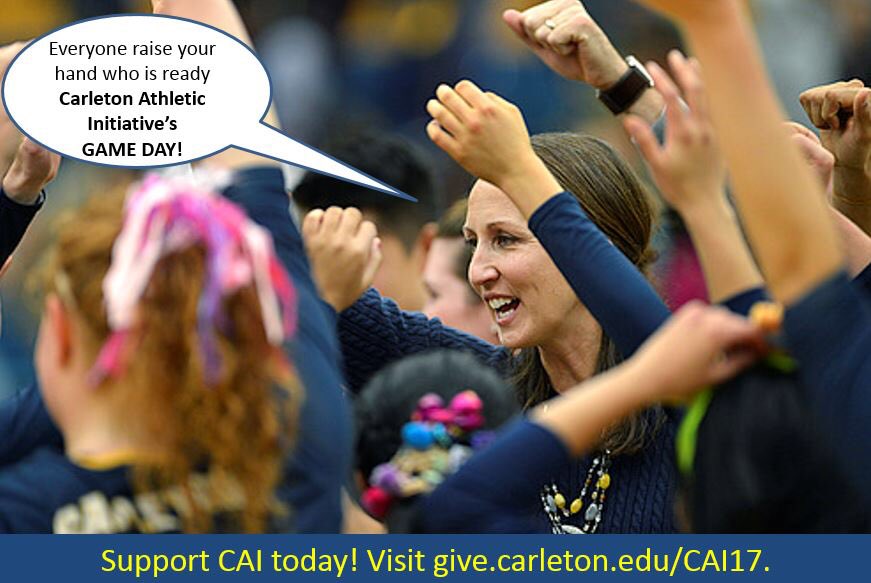 CarletonVBall's tweet photo. Can you dig "CAI Game Day"? Give now at https://t.co/gEWiKELhny and support @CarletonVBall #CarlsGive https://t.co/MbjIS4h1ZK