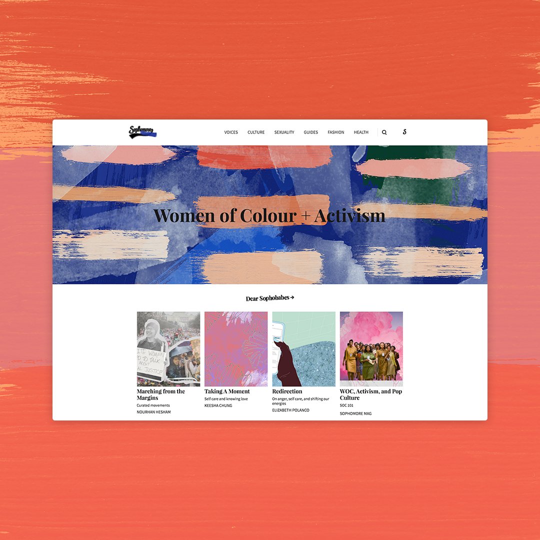 The new issue highlights the profound contributions made by women of colour in activism — sophomoremag.com