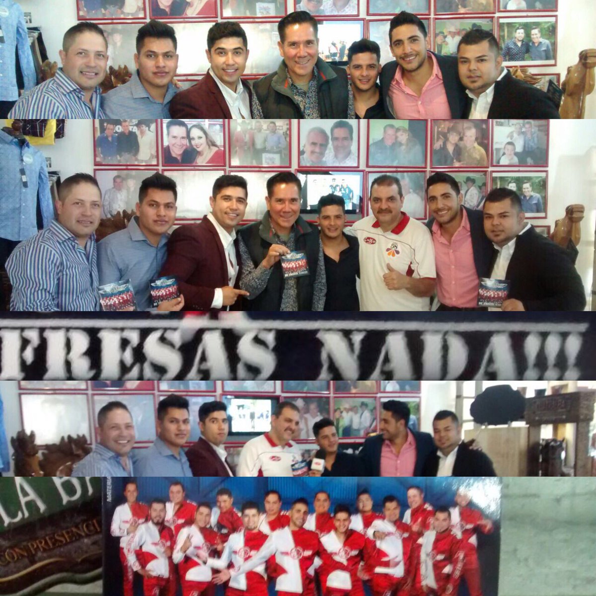 lospotrillosmx's tweet photo. Los lideres de la Banda en @lospotrillosmx con @GuillermoCoss y @GaldinoSl https://t.co/4VxddWt65K