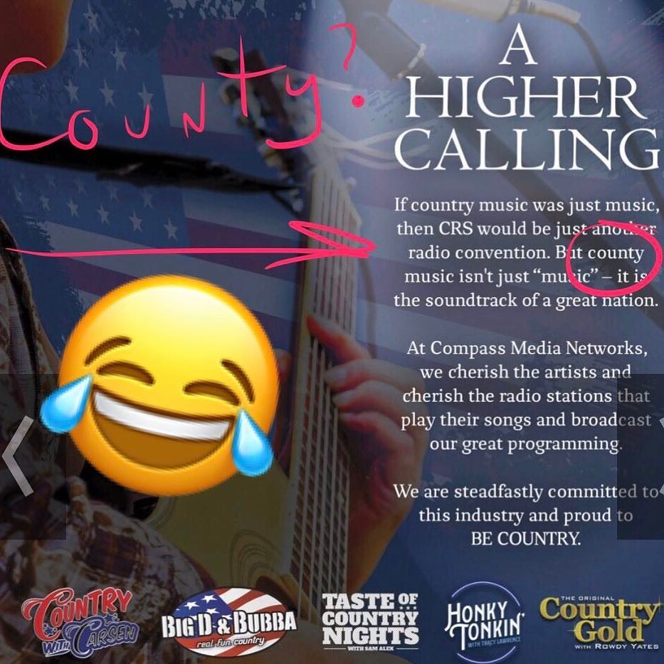 bigdandbubba's tweet image. Nothing better than a good COUNTY song on the radio 😂
#ProofReadingFail ift.tt/2l989ST