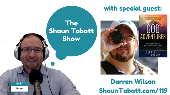 stabatt's tweet photo. Darren Wilson is back on the show today sharing about #GodAdventures &amp; #AdventuresWithGod. @WPFilm @BroadStreetPubl https://t.co/VZDUdrpHWQ https://t.co/Gj9A5jB9xr