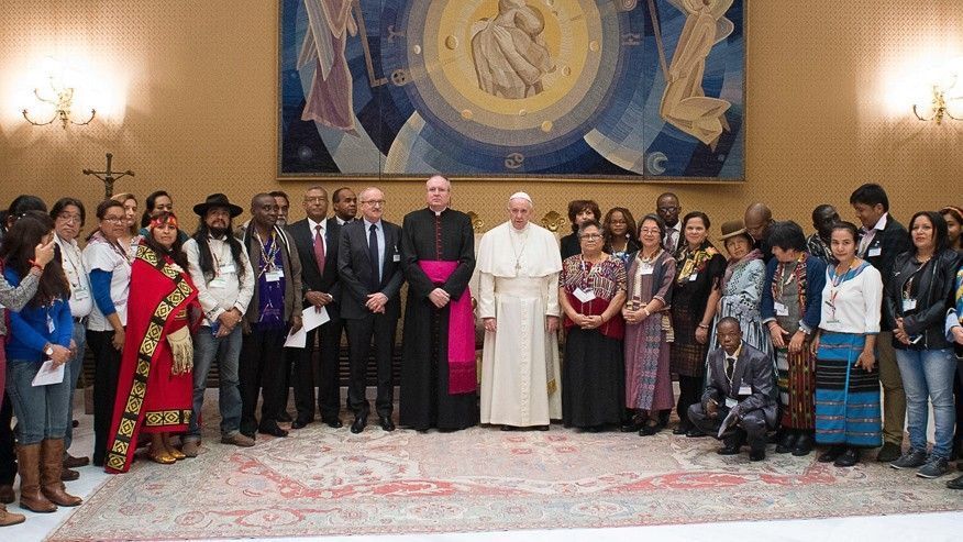 MikeHudema's tweet photo. Pope weighs in on Dakota Access pipeline: Native people have rights over their lands: https://t.co/k3aqnbeMjX #NoDAPL #cdnpoli #WaterIsLife https://t.co/9Y06ClGDpA