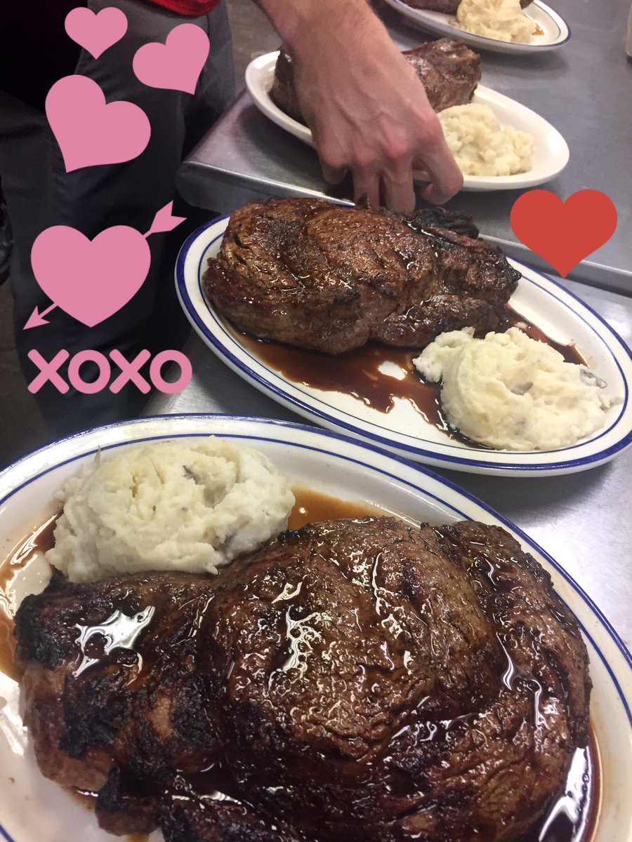 DoesEatPlaceBR's tweet photo. Love is still in the air today at Doe's! We still have New York strips available for tonight! #MeatMeAtDoes https://t.co/1QPenYeb0g