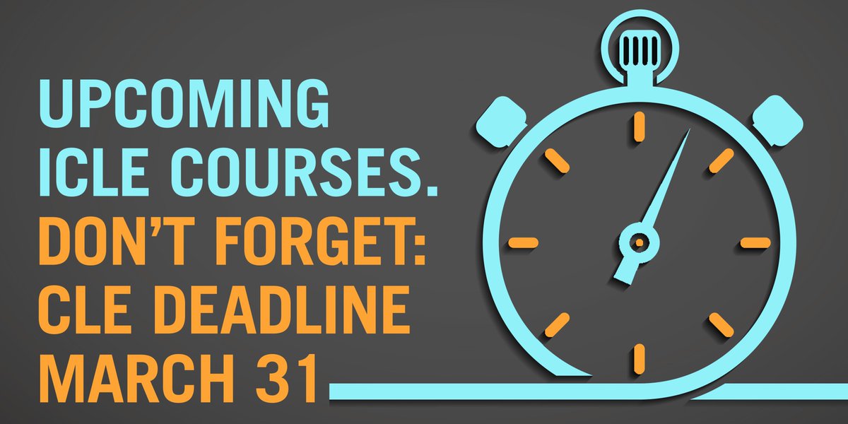 iclega's tweet photo. Register early and beat the clock with #ICLEga & @StateBarofGA at https://t.co/XDgiqcA95l https://t.co/zQS5HPbj7D