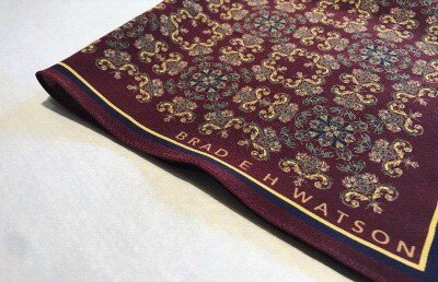 bradderswatson's tweet photo. Awesome personalised silk pocket square from @LaurenCatris #dapperchapper https://t.co/3jfdiANiio