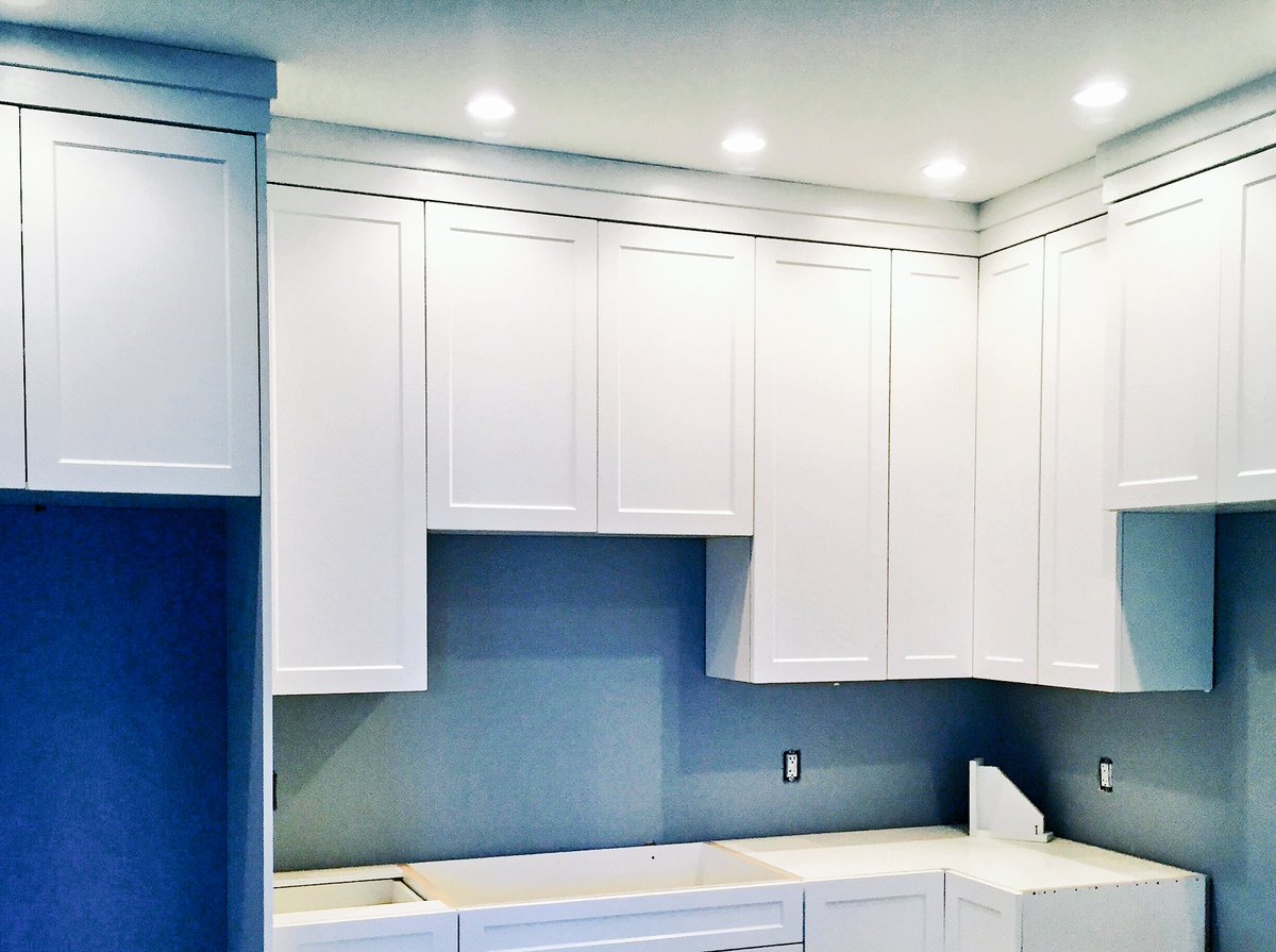 New cabinet install by <a href="/tpwoodworking/">Thomas Philips WW</a> looking good. #newhome #sooke #millwork #kitchens