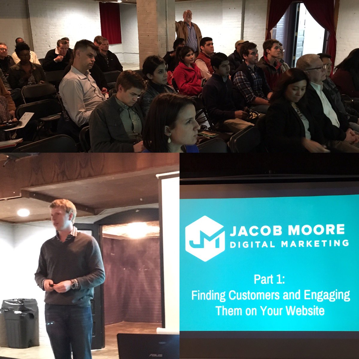 Kicking off the Jacob Moore Digital Marketing Workshop at <a href="/hayseedventures/">Hayseed Ventures</a> in the #NWAInnovationDistrict! #NWAVentureTeam #nwark #aridea