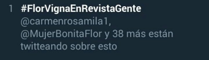NewsVigna's tweet photo. Una vez más este fandom logró el puesto numero UNO!! 👏👏 @genteonline @flor_vigna

#FlorVignaEnRevistaGente https://t.co/tQwCgOsCbj