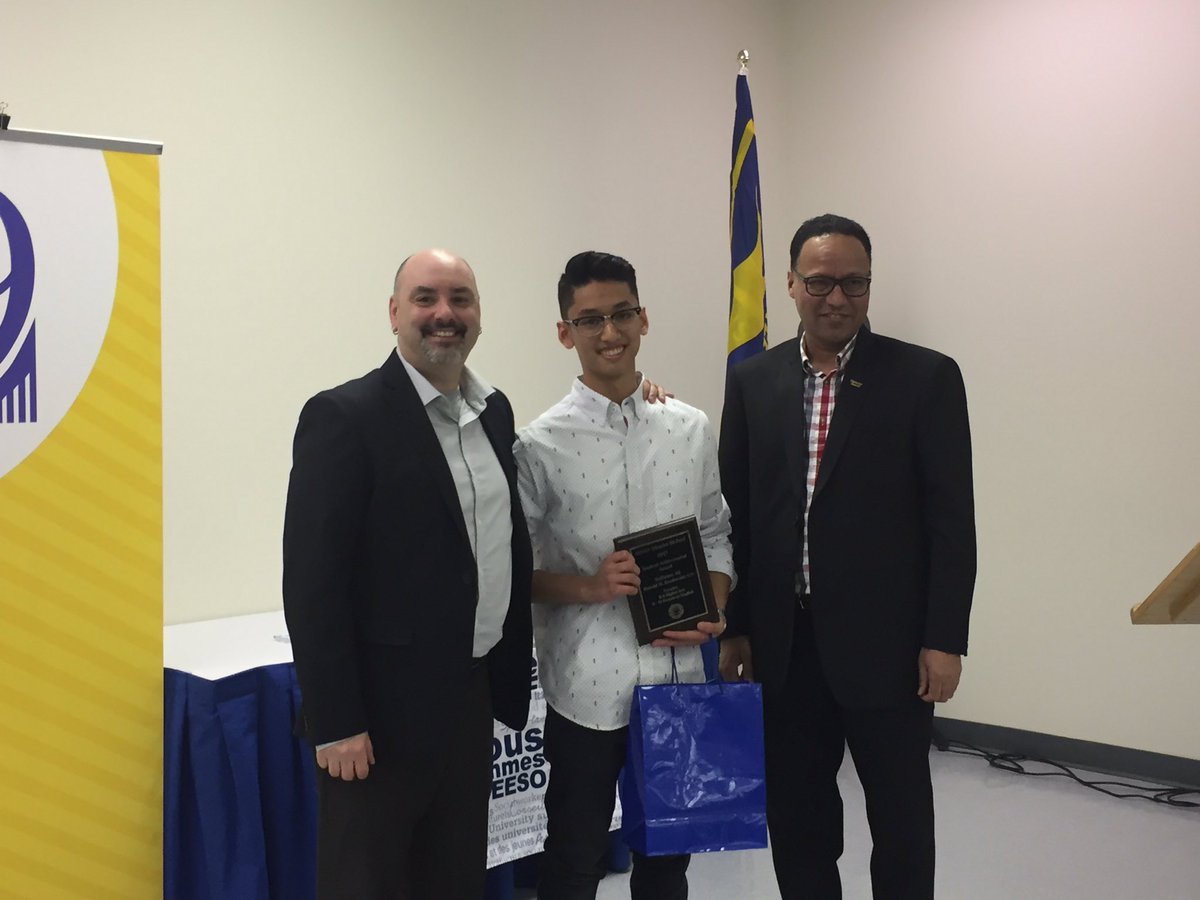 HMBSSBlizzards's tweet image. Congrats Tanisha, Lisa &amp;amp; Soliman - winners of Marion Drysdale student achievement awards @OSSTFD19 @PeelSchools