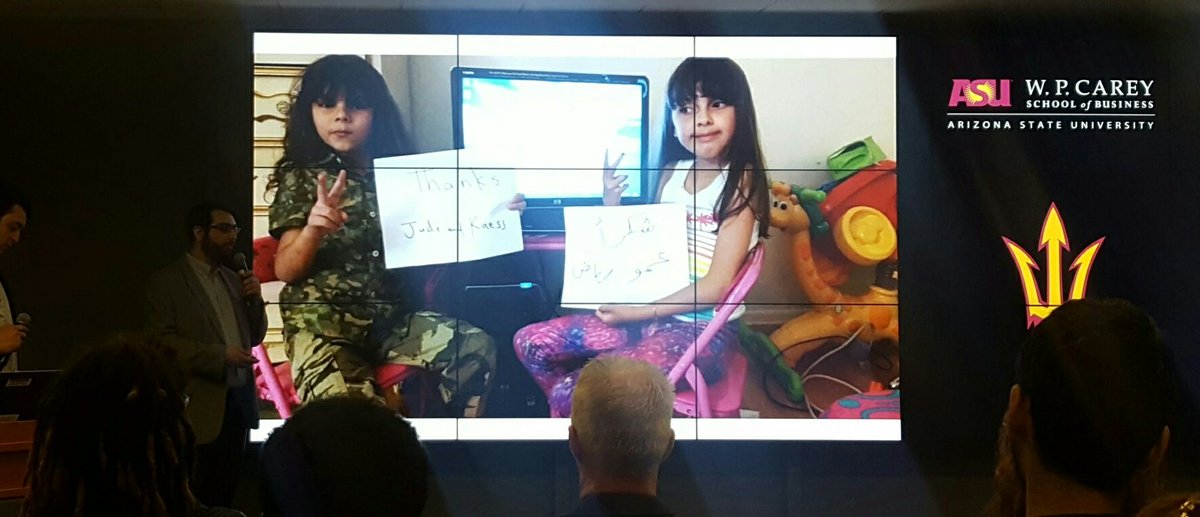 AllWalksProject's tweet photo. @EntrepreneurASU student team PCs for Refugees. Refurbished computers for refugees. Very timely! #PakisPitch https://t.co/5QivfdNKoX