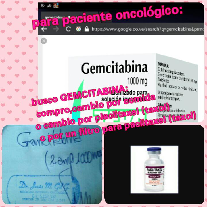 ymujica2909's tweet photo. @trafficLARA para paciente con #cancerdemama necesitamos #gemcitabina #gemcitac, compro o cambio por #paclitaxel, somos de #barquisimeto https://t.co/LXfsuBVgde