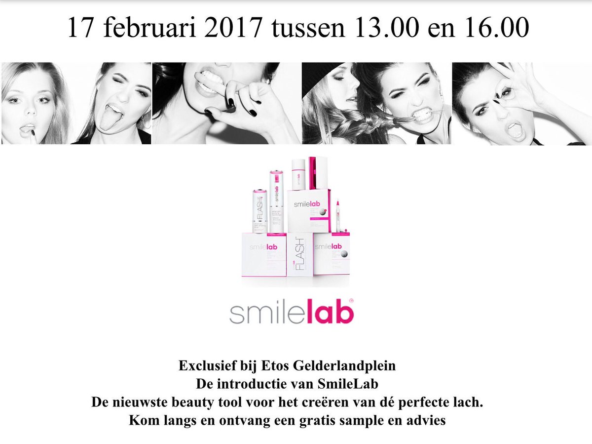 EtosLeids's tweet image. #SmileLab komt exclusief in onze #Etos de nieuwste #beauty tool introduceren. Alles voor het creëeren van dé perfecte lach. #verzorging
