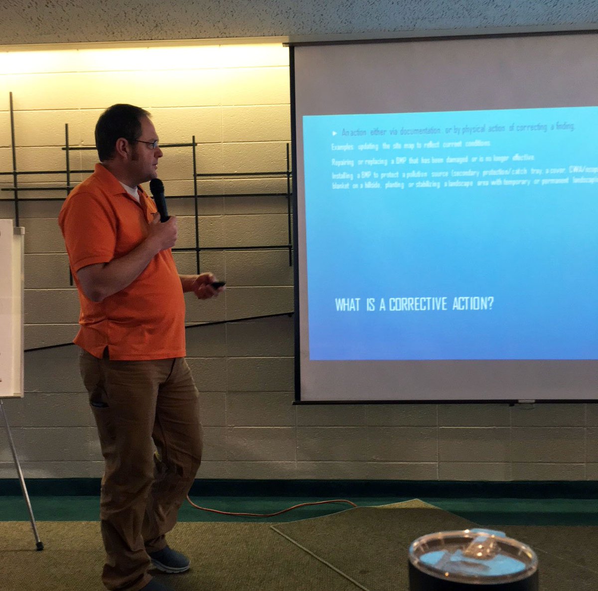 Safety Manager, Jeremy Hakes, presenting at the 2017 Regional Stormwater Education Seminar held in #CañonCity, CO. #stormwater #education