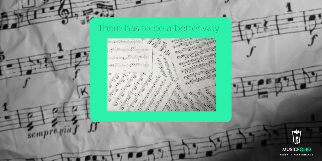 musicfolioapp's tweet photo. Say no to your many piles of sheet music and carry all your music with you.  Always. #sheetmusic #musicfolio #dctech https://t.co/mgdJZ4Onjc