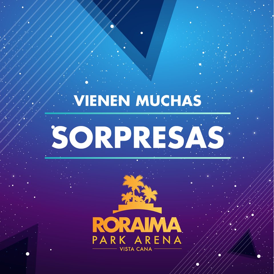 RoraimaDO's tweet photo. Tenemos sorpresas para ustedes, estén atentos para lo que viene • Roraima Park Arena una nueva experiencia #RoraimaParkAren https://t.co/8EDv34bnQr