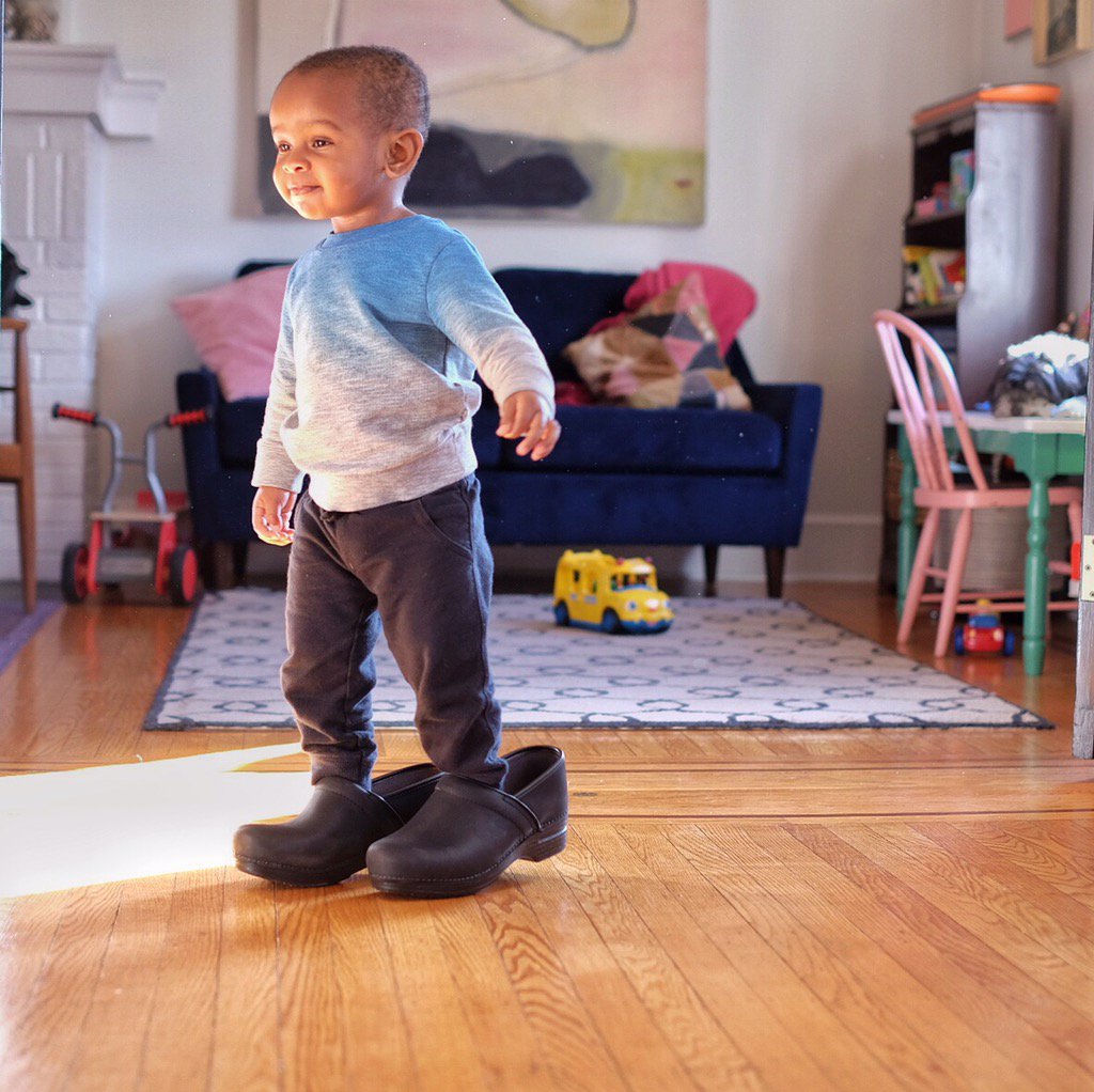 donovanwitmer's tweet photo. Apparently my son likes my new @Dansko as much as I do. https://t.co/TfDCJ6CeUQ