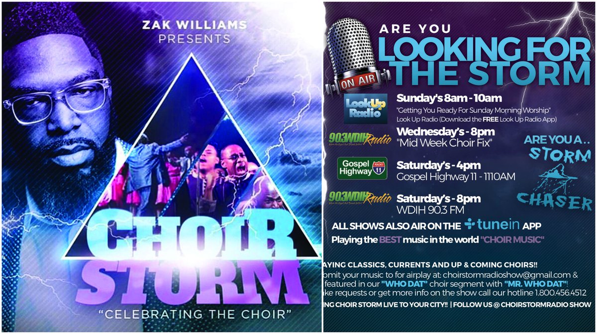 ChoirStormRadio's tweet photo. Join me tonight on Choir Storm Radio Show 8pm on 90.3 WDIH Radio !! Tonight it "CLASSICS"!!!🔥 TUNE IN‼️ https://t.co/0HOGtQh75p