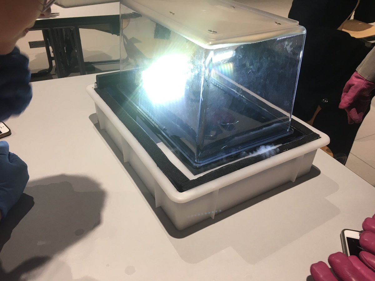 TGSTEM's tweet image. Students performing experiments at #CERN #ScoolLAB, such as a cloud chamber, X-Ray scanner and Electron tubes 💡- amazing day!