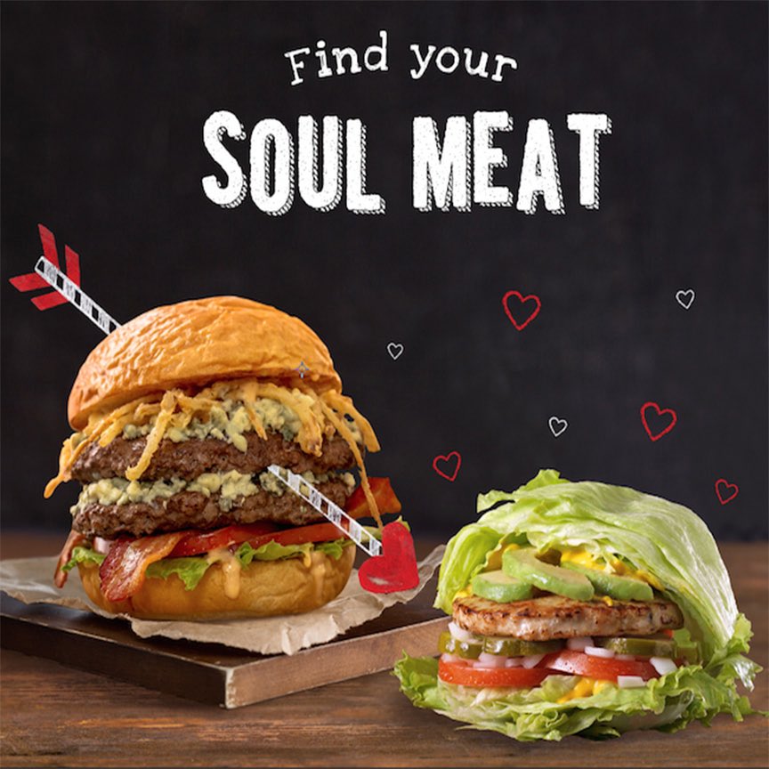 MooyahOC's tweet photo. #AllYouNeedIsLove... & 10 bonus #MOOYAH pts w/any purch when you scan yr receipt today on the #RewardsApp! #soulmeat https://t.co/RwUHU5zrui https://t.co/DwcEgJ28d3
