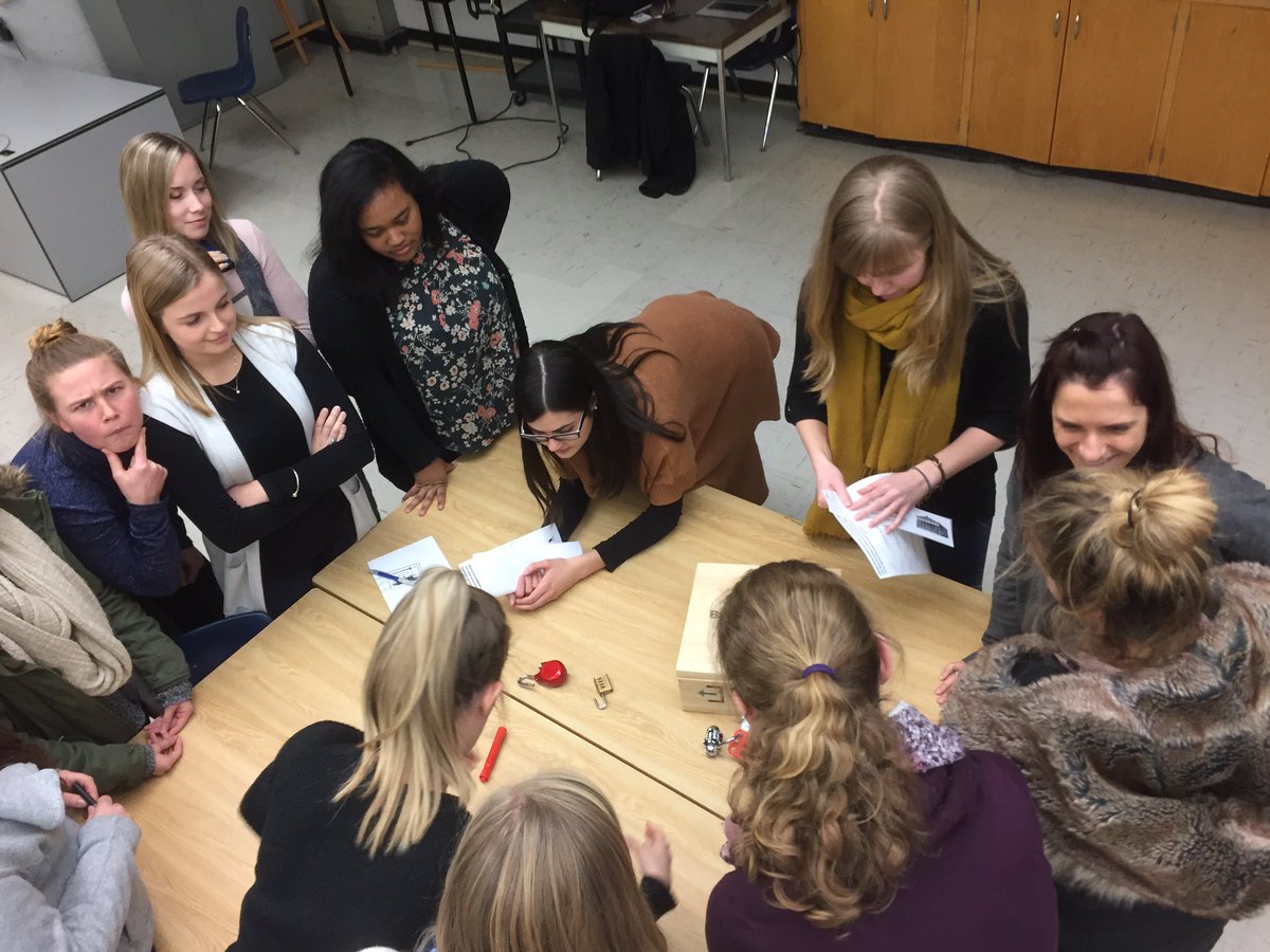 Many <a href="/BrockEducation/">brockeducation</a> members joining the Secret Society! Your code names are safe with me! Great fun and learning! <a href="/breakoutEDU/">Breakout EDU</a>