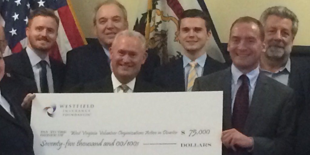 Westfield1848's tweet photo. Proud to donate $75,000 to the #WestVirginia chapter of @NationalVOAD to restore communities impacted by 2016 flooding. https://t.co/syNGufgsbl