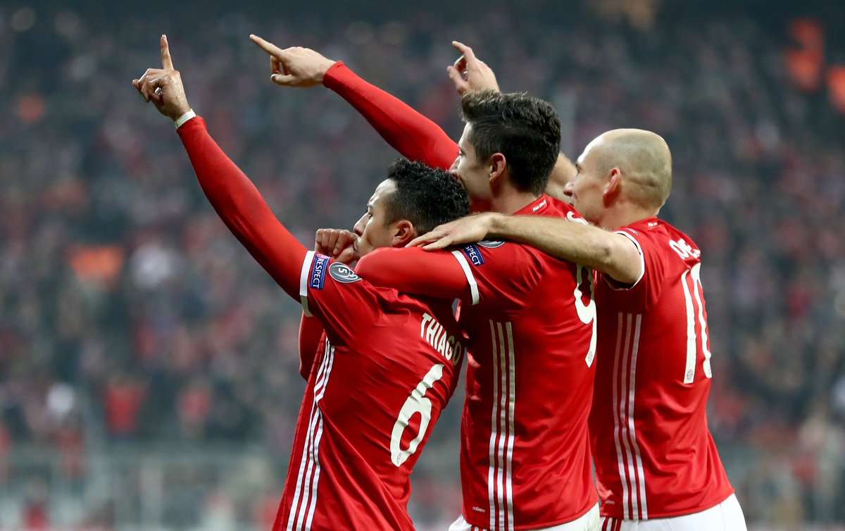 SkySportsPL's tweet photo. FT! Bayern Munich 5-1 Arsenal: Arsene Wenger's side see their Champions League dreams left in tatters: https://t.co/Kpo0LdDK52 https://t.co/VkiJIVTLXN