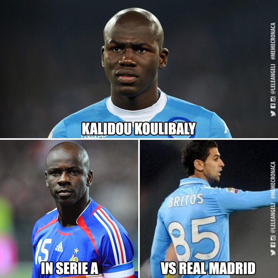 LeleAngeli's tweet photo. Kalidou Koulibaly Champions League version.. 😶 (thanks @annatrieste)
#memecronaca #RealMadridNapoli #RealNapoli #UCL #RMANAP #RMAvsNAP #FNS https://t.co/zP1xNzXfz5