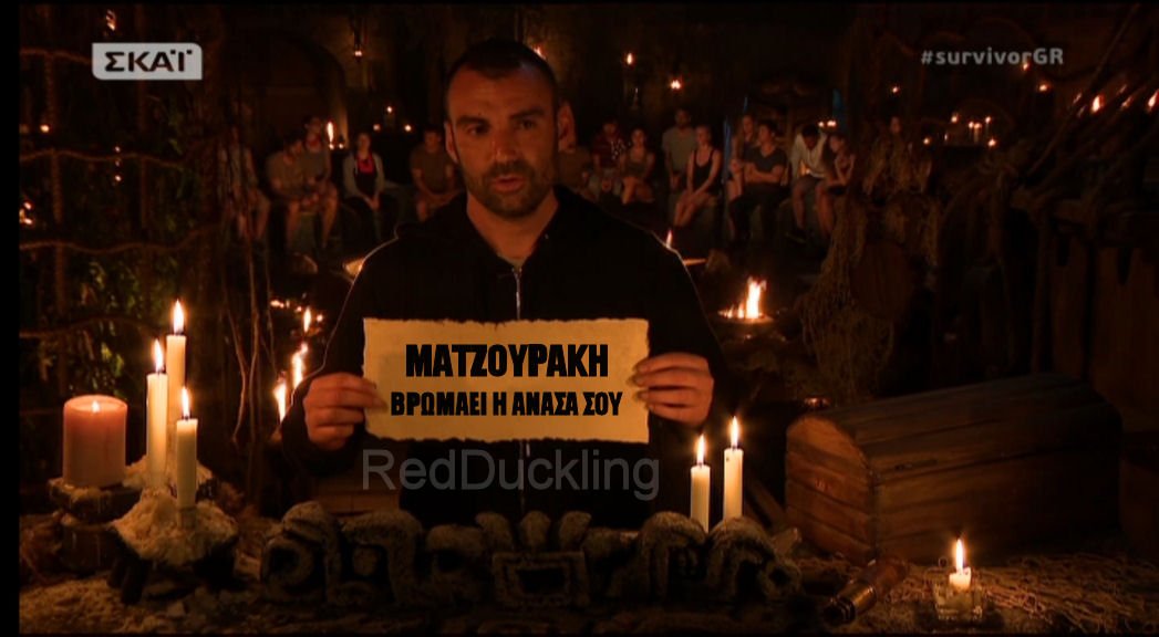RedDuckling's tweet photo. Ψήφισε και ο Χούτος #survivorGR https://t.co/t7Uw3sluy3